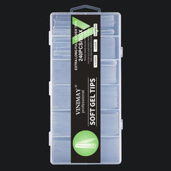 VINIMAY - Professional Extra Long Full Cover Soft Gel Tips - 240Tips