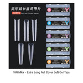 VINIMAY - Professional Extra Long Full Cover Soft Gel Tips - 240Tips